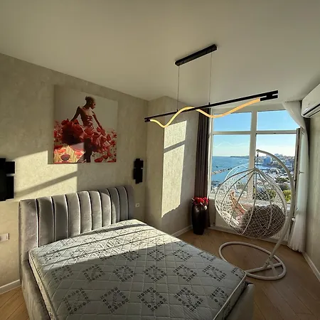 Apartment вид на море, 1 мин к морю, аркадия, жк морская симфония *